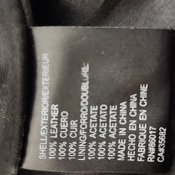 Vintage 90s BEBE Black Leather Double Breasted Jacket Size Small - Picture 14 of 16